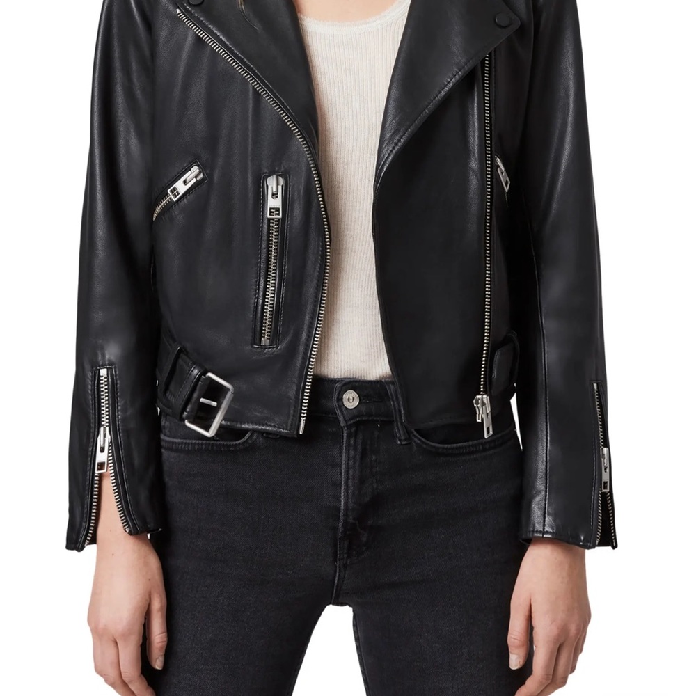 NWOT All Saints Balfren Leather Moto Jacket 🖤